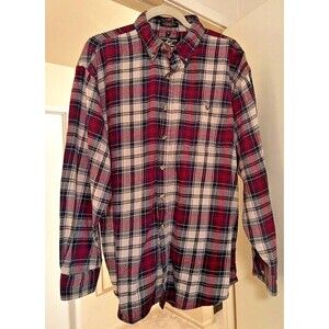 Canyon Guide Outfitters Flannel Shirt Plaid Outdoor Button Down Men's XL Pocket